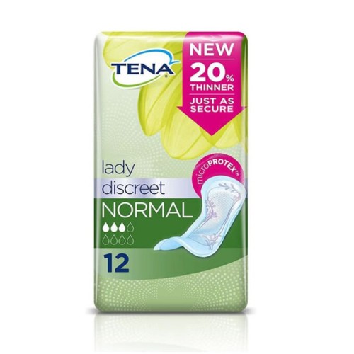 TENA LADY NORMAL 12 UNI DISCRET C/6 COMPRESAS Y TAMPONES