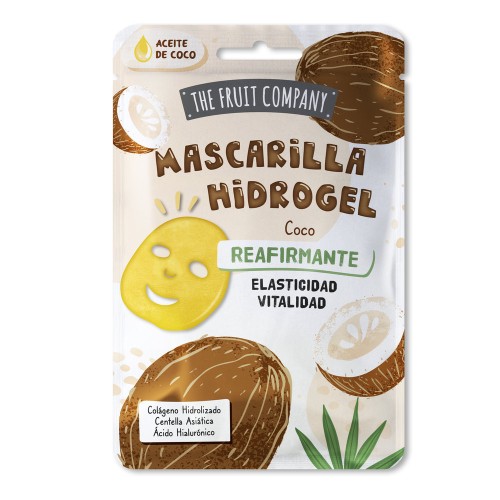 FRUIT COMPANY MASCARILLA FACIAL HIDROGEL REAFIRMANTE COCO 31gr
 CREMAS FACIALES