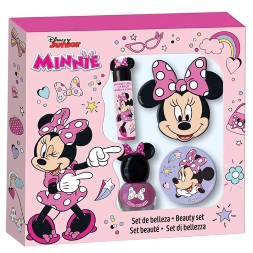 MINNIE SET ESMALTE UÑAS+LIMA+BALSAMO+ESPEJO
 ESTUCHES INFANTILES