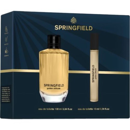 SPRINGFIELD GOLDEN ATTITUDE COLONIA 100ML+ VAPITO 10ML 
 ESTUCHES CABALLERO