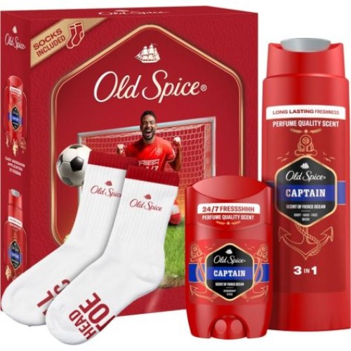 OLD SPICE PACK DESOD.STICK 50ML+GEL 250ML CAPTAIN+CALCETINES
 ESTUCHES CABALLERO