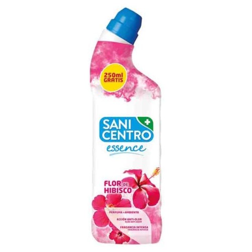 SANICENTRO GEL WC ESSENCE AROMA FLOR HIBISCO 750 ML C/12 DESATASCADORES Y LIM.BAÑO