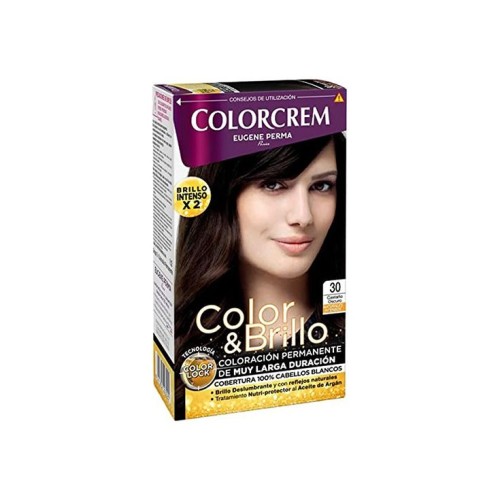 COLORCREM 30 CASTAÑO OSCURO SG TINTES DEL CABELLO