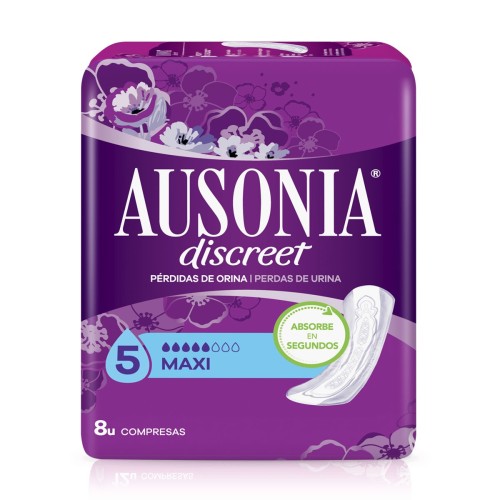 AUSONIA DISCREET MAXI COMPRESAS INCONTINENCIA 10 UD  C/4       
 COMPRESAS Y TAMPONES