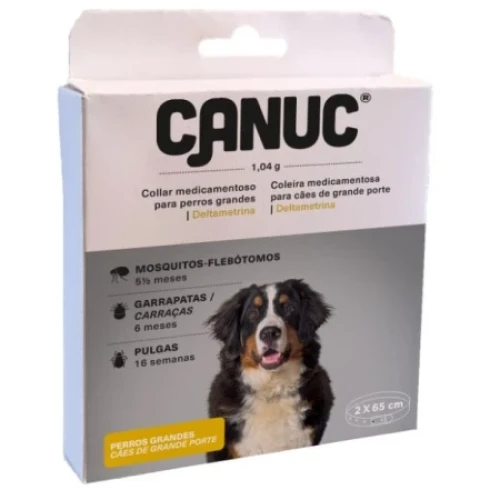 CANUC COLLAR PERROS GDES 65 CMS DELTAMET. 2 UNDS C/9 MASCOTAS COMPLEMENTOS