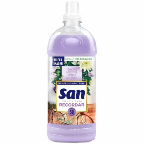 SAN SUAVZ.CONC.1,298L.(59 LAV) ESENCIA RECORDAR c/8 SUAVIZANTES DE ROPA