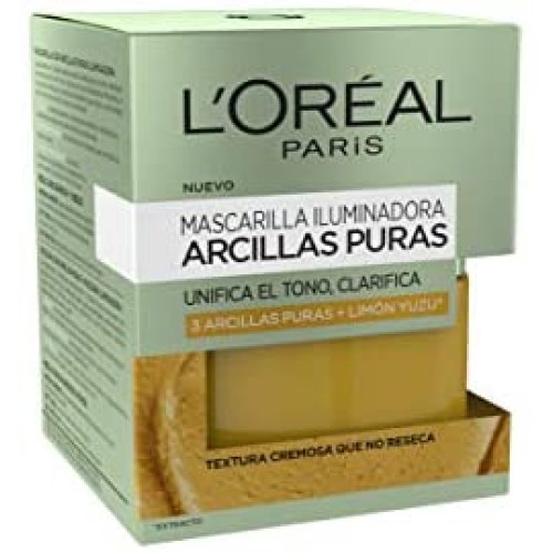 LOREAL ARCILLAS PURAS MASCARILLA AMARILLA LIMON 50 ML CREMAS FACIALES