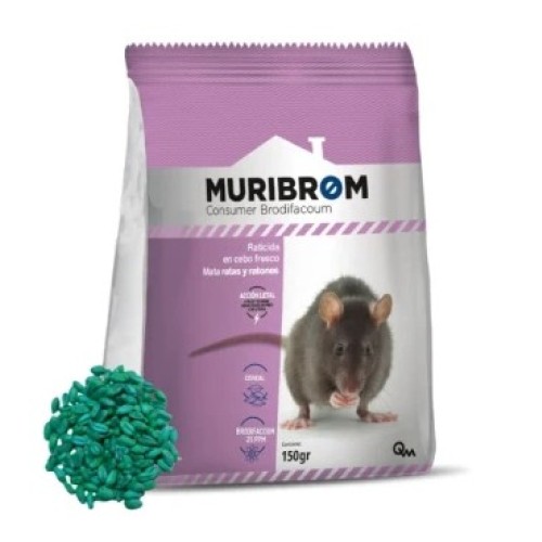 MURIBROM  RAT. CEREAL BRODIFACOUM 150 GRMS C/28 RATICIDAS