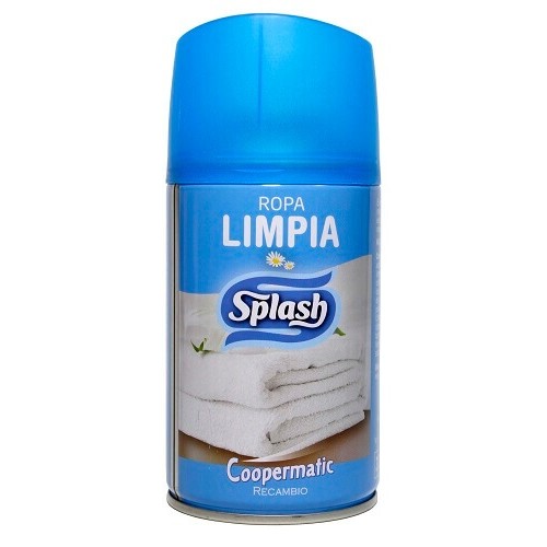 COOPERMATIC SPLASH REC.ROPA LIMPIA 250 ML C/6 DESODORANTES AMBIENTE