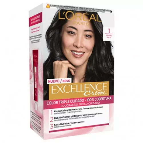 EXCELLENCE 1 TINTE CABELLO NEGRO TINTES DEL CABELLO