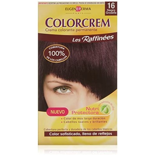 COLORCREM 16 NEGRO GROSELLA TINTES DEL CABELLO