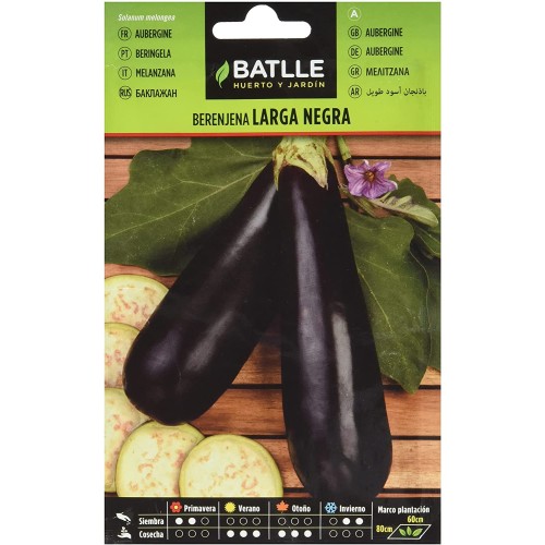 BATLLE SOBRES HORT. BERENJENA LARGA NEGRA C/10 BATLLE