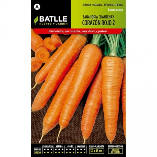 BATLLE SOBRES HORT. ZANAHORIA CHANTENAY CORAZON ROJO BATLLE