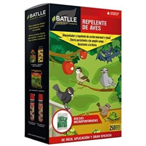 BATLLE REPELENTE AVES 250 GRM 10 UNDS C/12 JARDINERIA