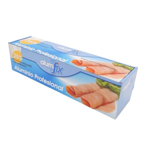 CELL OFIX ALUMFIX ALUMINIO GOFRADO 300 mm 2,6 kg 11 MY c/6 PAPEL ALUMINIO Y FILM