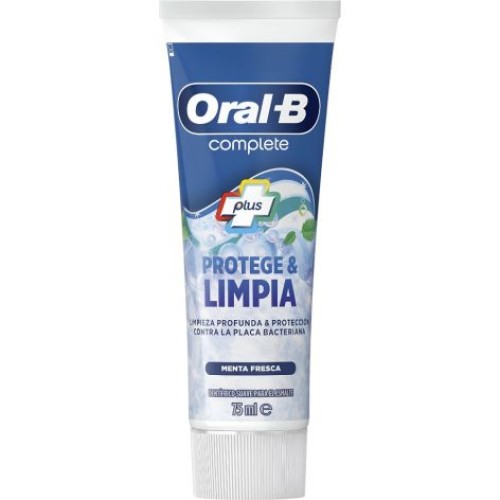 ORAL-B DENTIFRICO 75ML.COMPLETE PROTEGE&LIMPIA c/12    
 PASTAS DENTALES Y ENJUAGUES