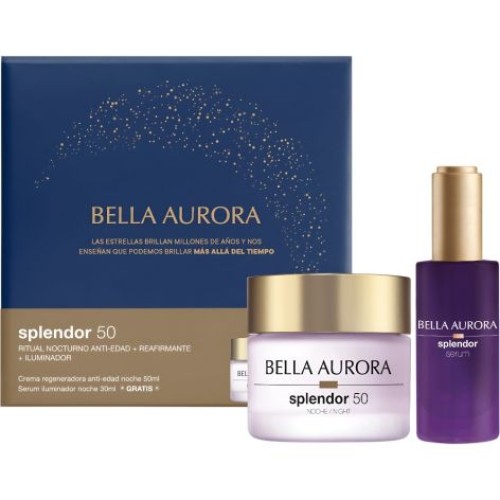 B.AURORA SPLENDOR 50 NOCHE +SERUM CREMAS FACIALES