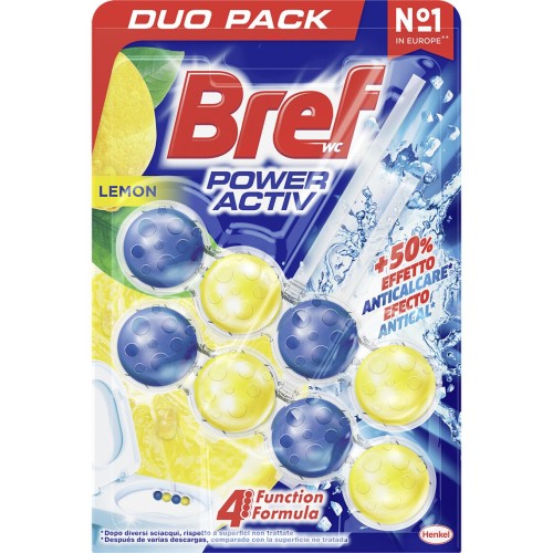 BREF WC POWER ACTIVE 2X50 GR LIMON C/10 DUPLO DESATASCADORES Y LIM.BAÑO