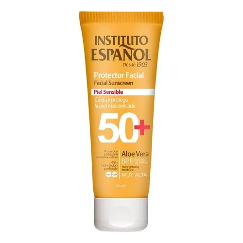 INST.ESPAÑOL PROTECT.SOLAR FACIAL 75ML.ALOE VERA F-50+P.SENSIBLE
 BRONCEADORES