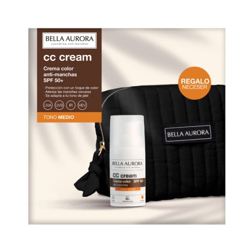 B.AURORA CC CREAM 50+TONO MEDIO+NECESER CREMAS FACIALES