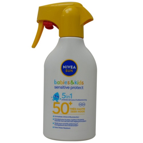 NIVEA SUN SPRAY SOLAR F50 270 ML NIÑOS SENSIBLES BRONCEADORES