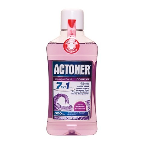 ACTONER ENJUAGUE BUCAL 500ML.COMPLET  7EN1 MORADO C/12
 PASTAS DENTALES Y ENJUAGUES