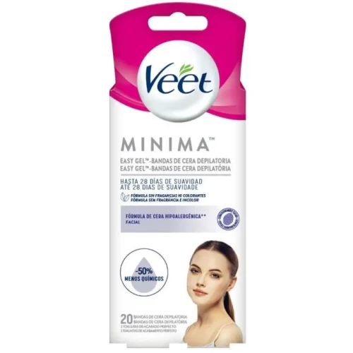 VEET BANDAS FACIAL PURE SENSIBLE. 20unds   DEPILATORIOS