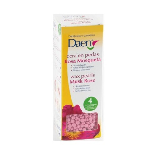 DAEN DEP. CERA PERLAS 200 GR.ROSA MOSQUETA C/12 DEPILATORIOS