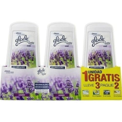 GLADE ABSORBE OLORES 3X2 LAVANDA C/12 DESODORANTES AMBIENTE