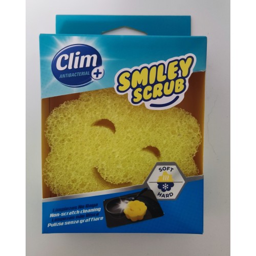 CLIM  LIMPIEZAS NO RAYA SMILEY SCRUB c/12 ESTROPAJOS