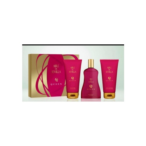 AIRE DE SEVILLA PACK EDT. QUEEN 150ML (COL+GEL+CREMA) C/6 ESTUCHES SEÑORA