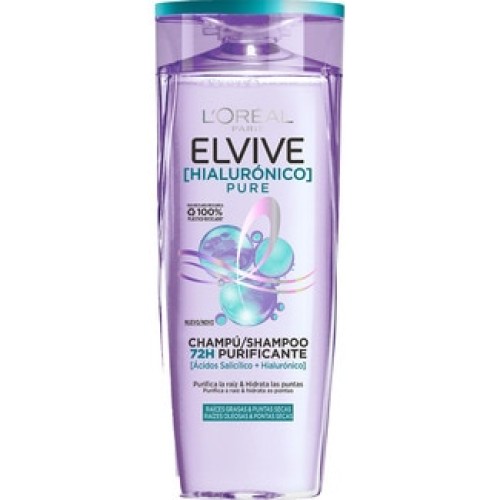ELVIVE CHAMPU HIDRA HIALURONICO PURE 380 ML CHAMPUS