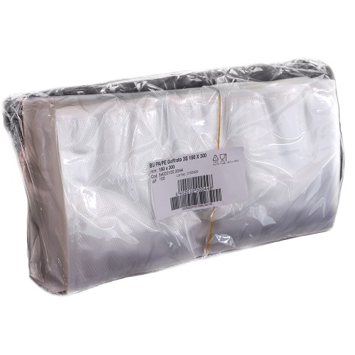 BOLSA VACIO GOFRADA 20X30 100 UNDS c/10 PAPEL ALUMINIO Y FILM