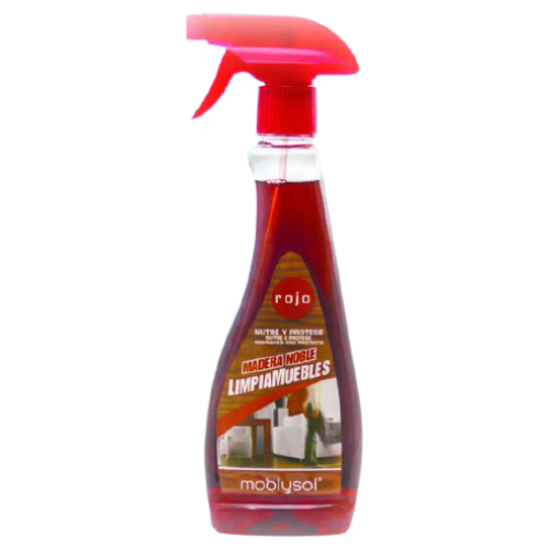 MOBLYSOL L-MUEBLES 375 ROJO PIST c/12 CERAS Y LIMPIADORES MADERA