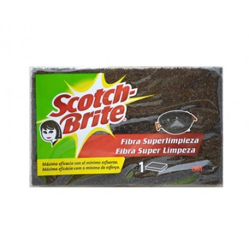 SCOTCH BRITTE ESTROPAJO NEGRO SUP.LIMPIEZA ESTROPAJOS