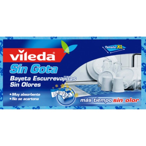 VILEDA BAYETA SIN GOTA ESCURR.ANTIB.60X40 C/10 BAYETAS