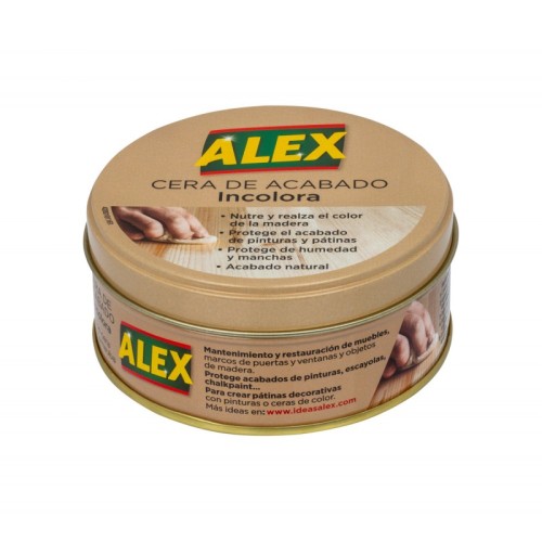 ALEX CERA LATA 250 GR.INCOLORA CERAS Y LIMPIADORES MADERA