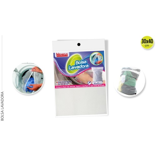 HIDALGO BOLSA LAVADORA MALLA 30X40 PLASTICOS