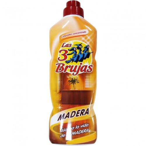 LAS 3 BRUJAS LIMP. MADERA 1 LITRO C/12 CERAS Y LIMPIADORES MADERA