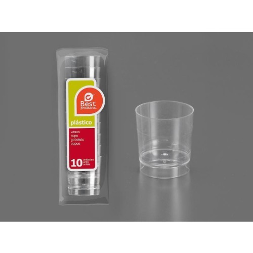 BEST BOLSA 10 VASO CHUPITO TRANSP.33ML C/96 CONSUMIBLES DESECHABLES