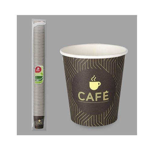 BEST VASO CARTON DECORADO CAFE 200 CC 100 UNDS B/24 C/20 CONSUMIBLES DESECHABLES
