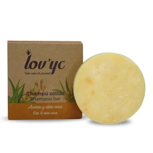 LOVYC CHAMPU SOLIDO 50 GR DELICADO. AVENA Y ALOE CHAMPUS