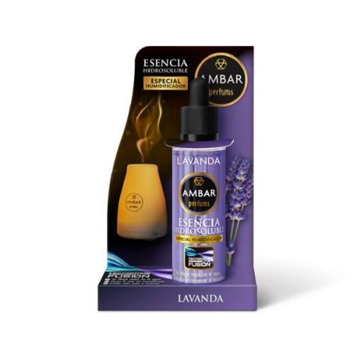 AMBAR ESENCIA HUMIDIFICADOR FUSION LAVANDA 50 ML CARTON/12 DESODORANTES AMBIENTE