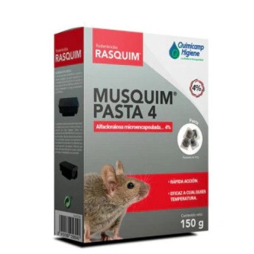 MUSQUIM PASTA RATICIDA CEBO FRESCO 150 GRMS C/24 RATICIDAS