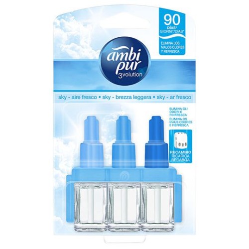 AMBIPUR ELECT.REC 3 VOLUTION SKY C/9 DESODORANTES AMBIENTE