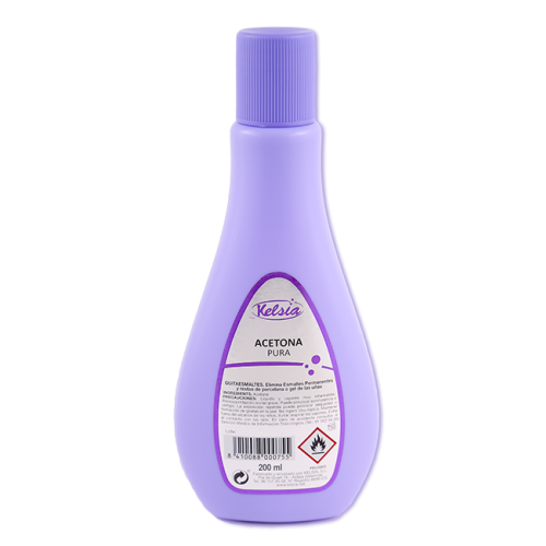 KELSIA ACETONA 200 ML c/12 ACETONA Y QUITAESMALTES