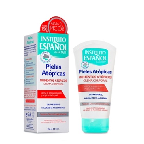 INST.ESPAÑOL ATOPICAS  MOMENTOS AT. TUBO 150 ML C/6 BODY MILK