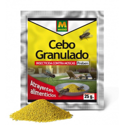 MASSO CEBO AMARLLO MOSCAS 25 G C/25 INSECTICIDAS