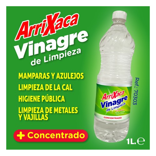 ARRIXACA VINAGRE DE LIMPIEZA 1 LTRO C/12.ofr DESATASCADORES Y LIM.BAÑO