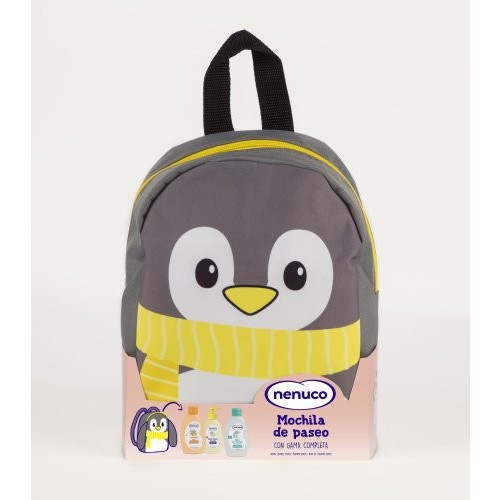 NENUCO EST.MOCHILA 3 PROD. PINGUINO GEL+CH+COL C/6 ESTUCHES INFANTILES